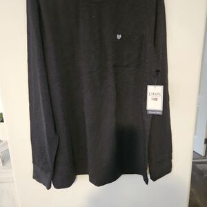 Chaps Men's Dark Gray Long Sleeve Shirt Sz L NWT $20